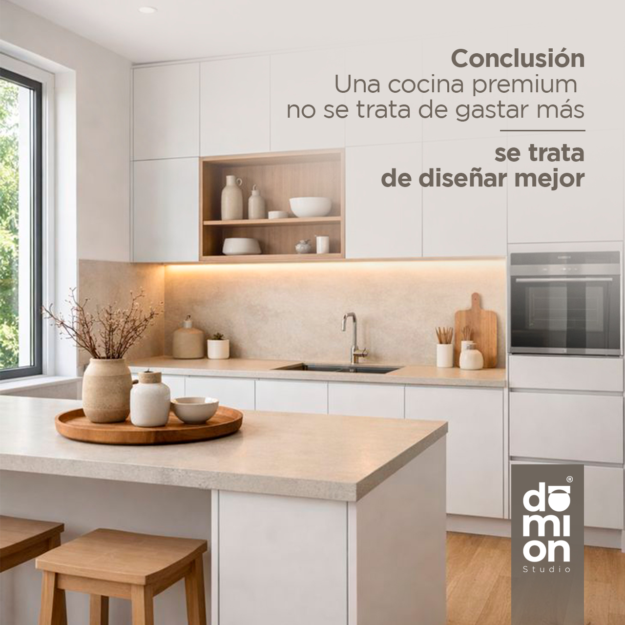 Cocina premium diseñada por DOMION